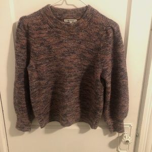 Madewell Puff-Sleeve Space Dye Sweater Sz. S